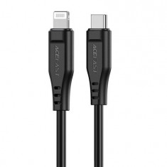 Acefast C3-01 Cablu USB MFI USB-C Lightning, 30W, 1,2 m (negru)