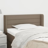 Gossi tablie de pat cu aripioare gri taupe 83x16x78/88 cm textil