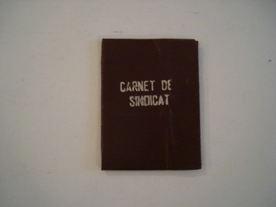 Carnet de sindicat Industria Lemnului, 1991 foto