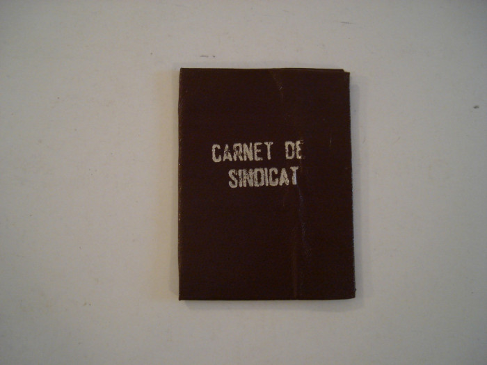 Carnet de sindicat Industria Lemnului, 1991