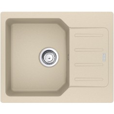 Chiuveta bucatarie compozit fragranite Franke UCG 611-62, dreptunghiulara, 1 cuva cu picurator, 62x50x19 cm, adancime cuva 19 cm, Avena