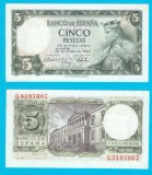 Spania 5 Pesetas 1954 &#039;Alfonso &Icirc;nțeleptul&#039; aUNC+ serie: G3197087 p#146