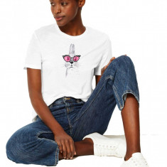 Tricou dama alb - Bunny Fashion - XL