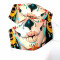 Masca protectie reutilizabila din bumbac cu imprimeu Joker kiss, 2 straturi, set 10 buc., ACD509