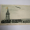 Raritate! Zeppelin in Sibiu,carte postala necir.inregistrare originala 16.X.1929