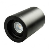 CORP ILUMINAT MONTAJ PERETE SOCLU GU10 ROTUND NEGRU, V-TAC