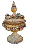 VAS DECORATIV CENTRAL DIN MAJOLICA, FU N MOLLICA &amp; C PORCELLANA CAPODIMONTE