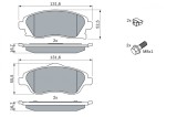 BOSCH 0 986 424 527 set placute frana,frana disc