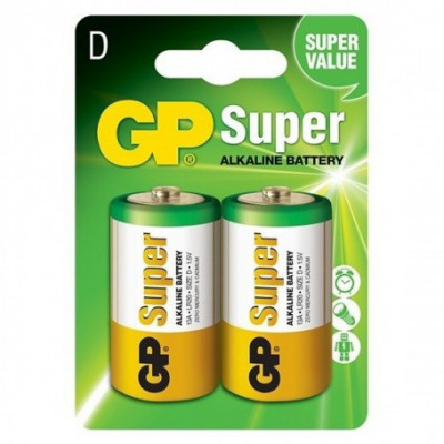 Baterie GP Super Alkaline LR20/D-Conținutul pachetului 1x Blister foto