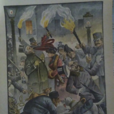 Ziarul Veselia : EFECTELE CETEI ÎN CAPITALĂ - gravură, 1904