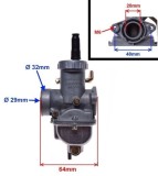 Carburator ATV Mini Cross 125cc 4T 17mm