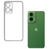 BestCase&reg; Husa Clear Silicon pentru Motorola Moto G35, Transparent