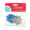 Accesorii craft spuma autoadeziva, fulgi de nea glitter, set 12 bucati