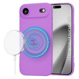 Husa silicon iPhone 17 Air Asteroid GSM SoftFlex MagSafe, mov