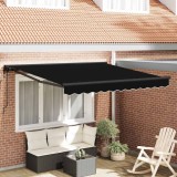Cumpara ieftin Cortina Retractabila Negru 350x250 cm tesatura