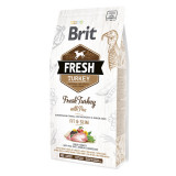 Brit Fresh Fit &amp; Slim Adult S-XL, Curcan cu Mazare, hrană uscată conținut redus cereale c&acirc;ini, managemetul greutații, 2.5kg
