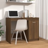 VidaXL Birou, stejar maro, 100x50x76 cm, lemn prelucrat