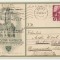 ROMANIA 1938 carte postala speciala Expozitia filatelica Sibiu circulata efectiv