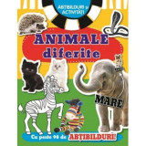 Animale diferite. Abțibilduri și activități - Paperback brosat - *** - Flamingo