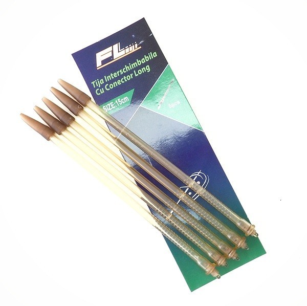 TIJA INTERSCHIMBABILA FEEDER FL CU CONECTOR LONG 15CM 5BUC