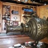 Samovar rusesc vechi ,pe carbuni, model deosebit.