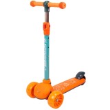 Trotineta cu 3 roti cu lumini si muzica Action One, Prime, portocaliu