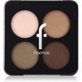 Flormar Color Eyeshadow Palette paletă cu farduri de ochi culoare 004 Swiss Chocolate 6 g