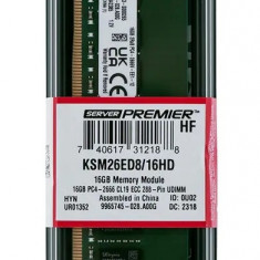 Memorie Server 16GB DDR4 2666V 2Rx8 UDIMM ECC Unbuffered CL19 - Kingston KSM26ED8/16HD