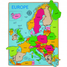 Puzzle incastru harta Europei foto