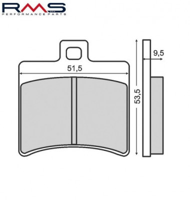 Set placute frana - Aprilia Scarabeo - Atlantic - Leonardo 125-500cc - Beta Eikon 125-150cc - Malaguti F12 - F18 Warrior - Madison 125-400cc foto