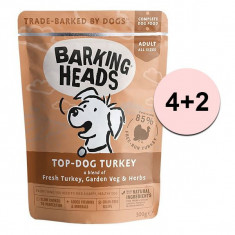 BARKING HEADS Top Dog Turkey GRAIN FREE 300g 4+2 GRATUIT foto