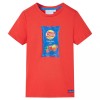 Tricou pentru copii cu m&acirc;neci scurte, roșu, 92, vidaXL