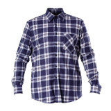 Camasa flanel cu carouri / bleumarin - xl/h-182, Maneca lunga