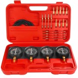 Vacuummetru pentru sincronizarea carburatoarelor XD12537, set profesional cu 4 manometre și adaptoare