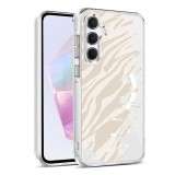 Husa pentru samsung galaxy a55 5g, atasare magnetica, magsafe, pattern skin 10, clear