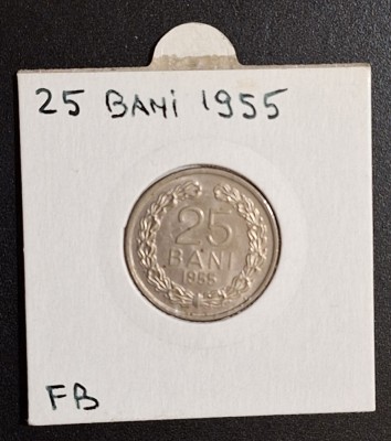 25 Bani 1955 Moneda Republica Populara Romana - superba stare foarte buna foto