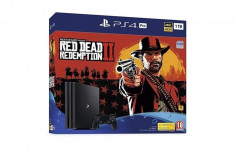 Consola Sony Playstation 4 Pro 1Tb Black + Red Dead Redemption 2 Ps4 foto