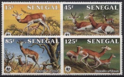 Senegal 1986 - Fauna WWF serie neuzata foto