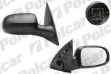 Oglinda exterioara Opel Corsa C 07.2000-10.2010 partea dreapta View Max crom convex carcasa neagra reglare electrica cu incalzire Kft Auto