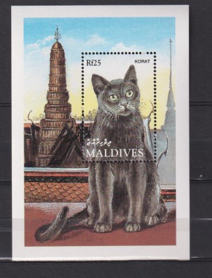 MALDIVES MI. BLOCK 314 MNH foto