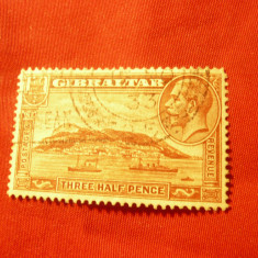 Timbru Gibraltar 1931 Rege George V ,val.1 1/2p stampilat