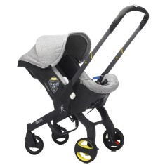 Carucior transformabil 2 in 1 pentru bebelusi, 0-18 luni, pana la 13 kg, gri