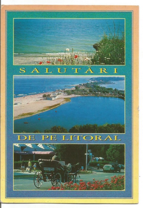 carte postala-SALUTARI DE PE LITORAL