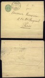 Switzerland 1906 Postal stationery Wrapper Geneve to Paris France DB.186