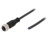 Cablu M12 10m 4 pini WEIDM&Uuml;LLER, conector mama drept, IP67, PUR, negru