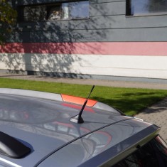 Antena Auto Exterior Neagra 15.8 Cm Cu 3 Adaptoare (4-5-6Mm)