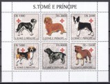 Sao Tome si Principe 2003 - C&acirc;ini și Crucea Roșie, Bloc, Cota 8,50 EURO, MNH