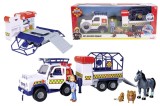 POMPIERUL SAM VEHICUL SALVARE ANIMALE CU FIGURINE SI REMORCA