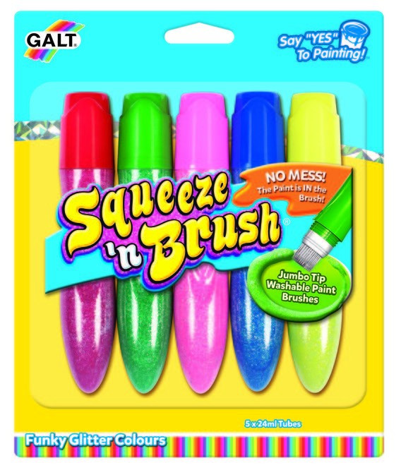 Squeeze&#039;n Brush - 5 culori cu sclipici