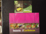 Grenadines of St Vincent-Fauna,insecte-serie completa si bloc ,nestampilate, Nestampilat